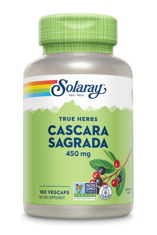 Solaray Cascara Sagrada Capsules, 450 mg, 180 Count