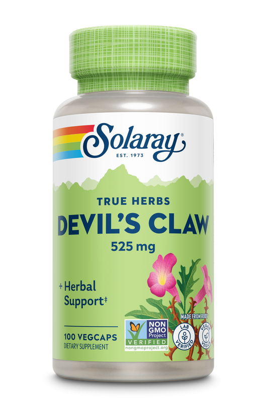 Solaray Devils Claw Root 525mg | Non-GMO, Vegan & Lab Verified | 100 VegCaps