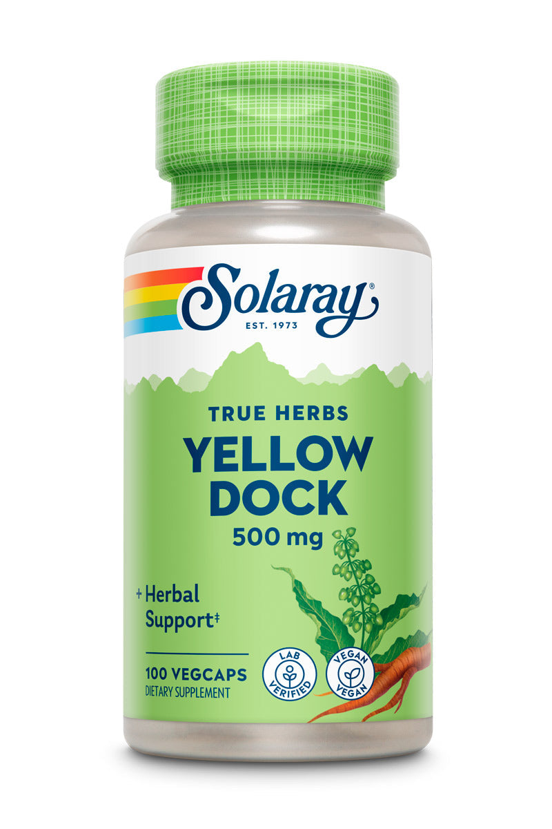 Solaray Yellow Dock Root, Veg Cap (Btl-Plastic) 500mg 100ct