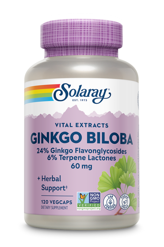 Ginkgo Biloba Leaf Extract 60mg 120 ct