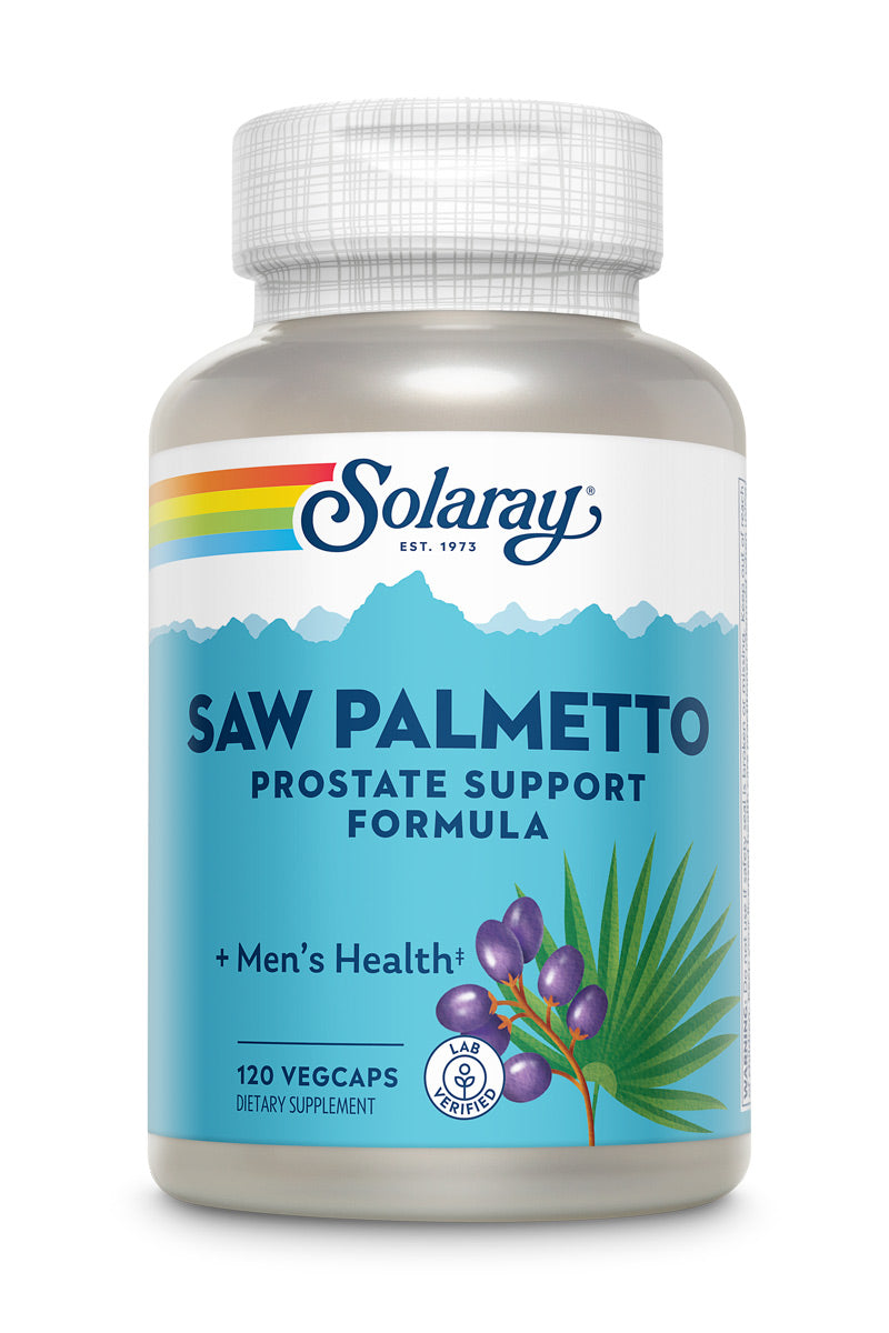 Solaray Guaranteed Potency Saw Palmetto Extract, Veg Cap (Btl-Plastic) 320mg | 120ct