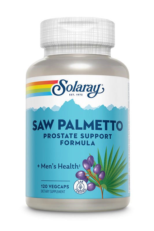 Solaray Guaranteed Potency Saw Palmetto Extract, Veg Cap (Btl-Plastic) 320mg | 120ct