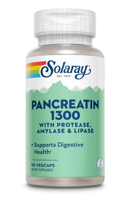 Solaray Pancreatin Supplement, 1300 mg, 90 Count