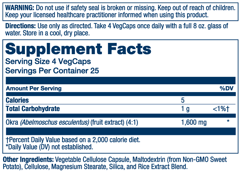 Okra Fruit 1600mg