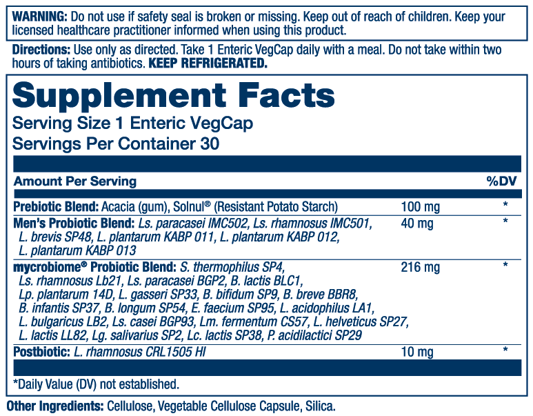 Mycrobiome Complete Probiotic Mens