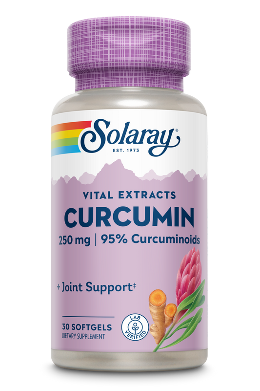 Solaray Super Bio Curcumin 250mg | Turmeric Root Extract, 95% Curcuminoids | Healthy Joint Support & More | 30 Softgels