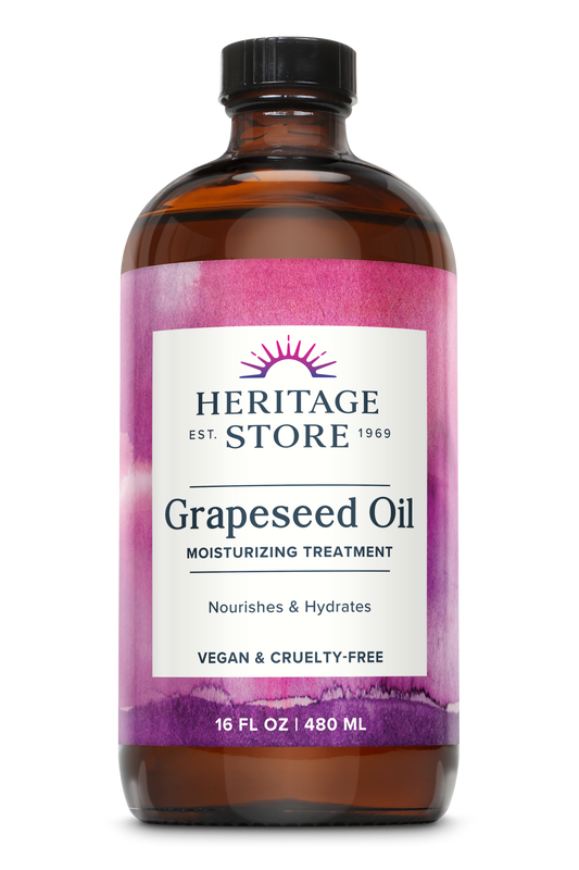Heritage Store Grapeseed Oil | Unscented | 16oz