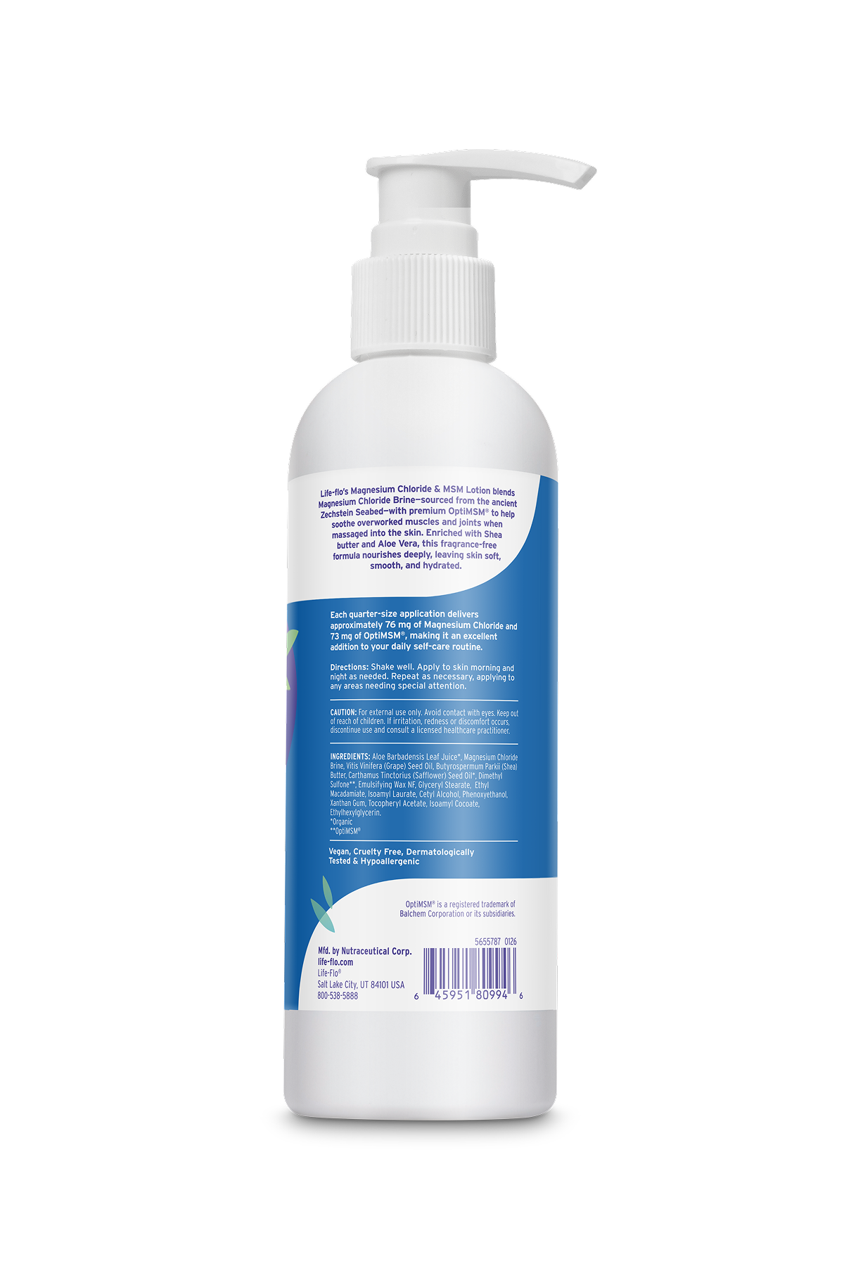 Magnesium Chloride & MSM Lotion