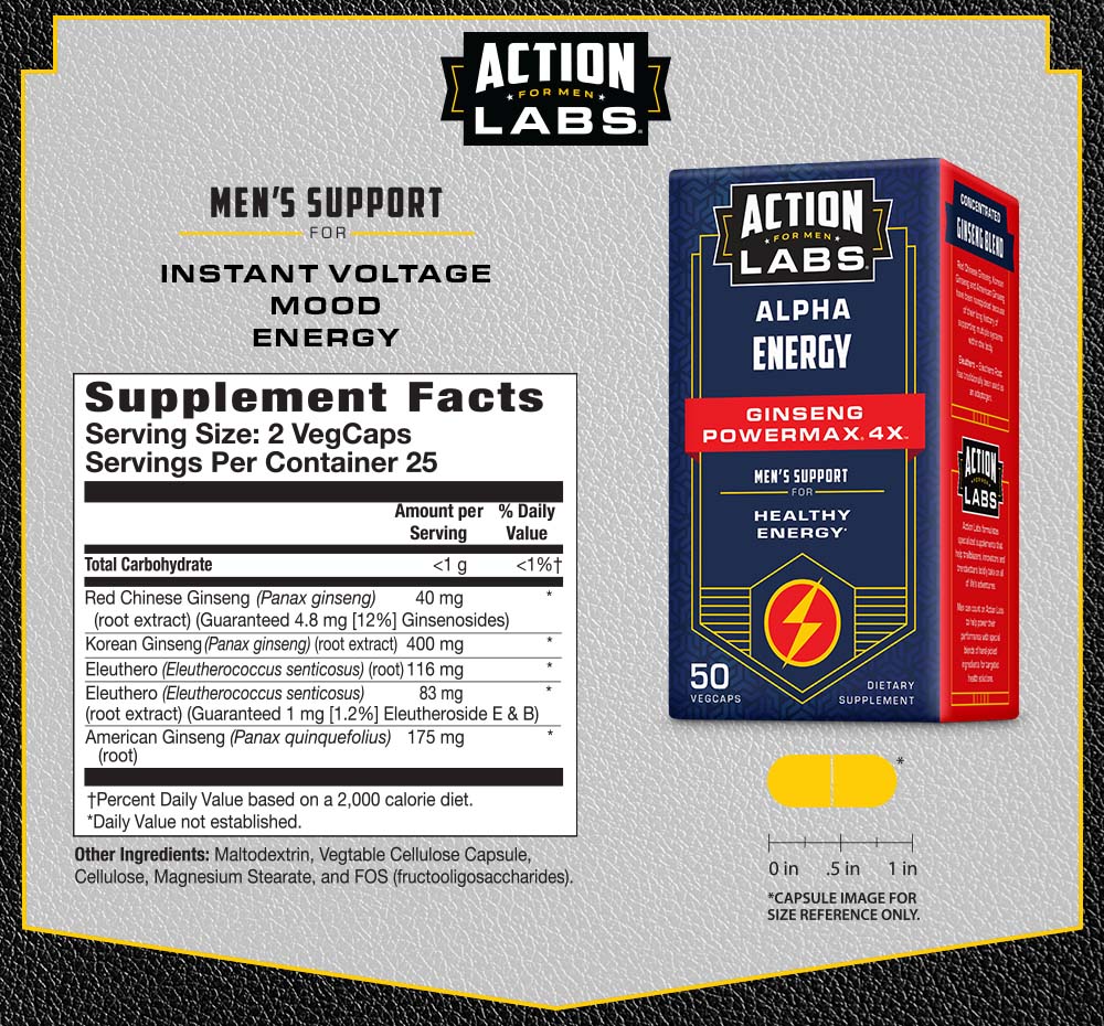 Alpha Energy | Ginseng PowerMax 4X