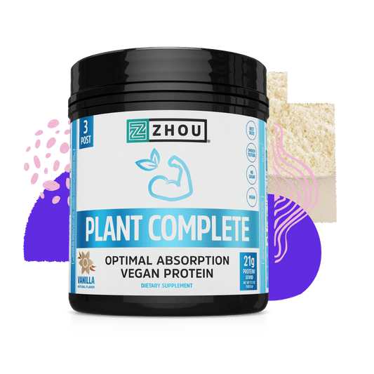 Zhou Nutrition Plant Complete Vanilla Protein Powder