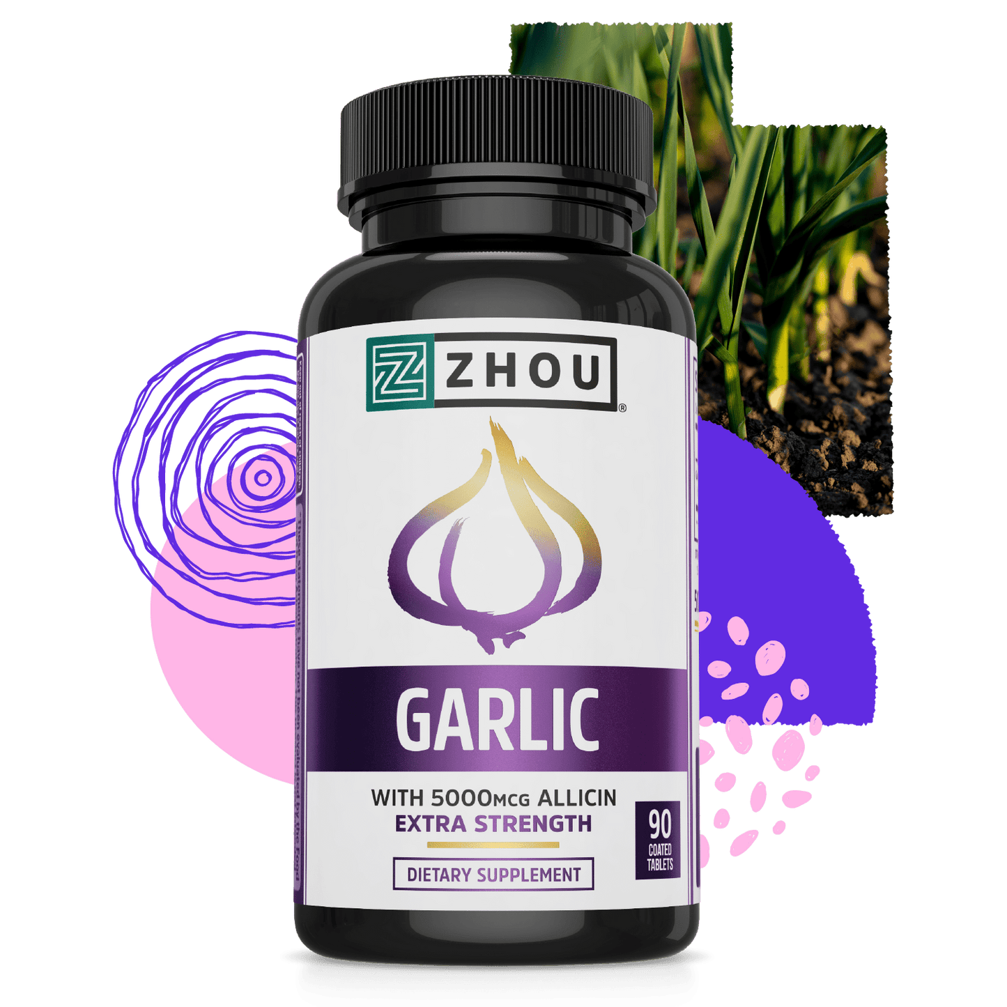 Zhou Nutrition Garlic with Allicin