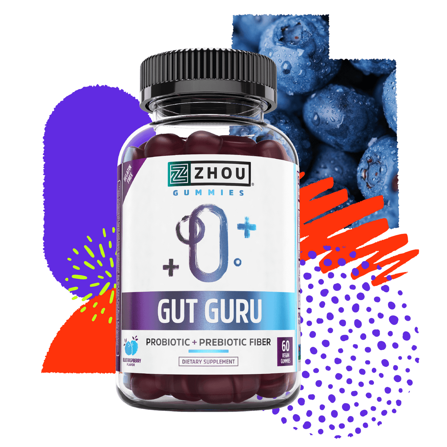 Zhou Nutrition Gut Guru Gummies