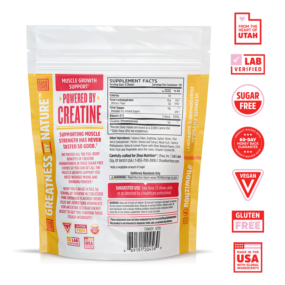 Zhou Nutrition Creatine Gummies