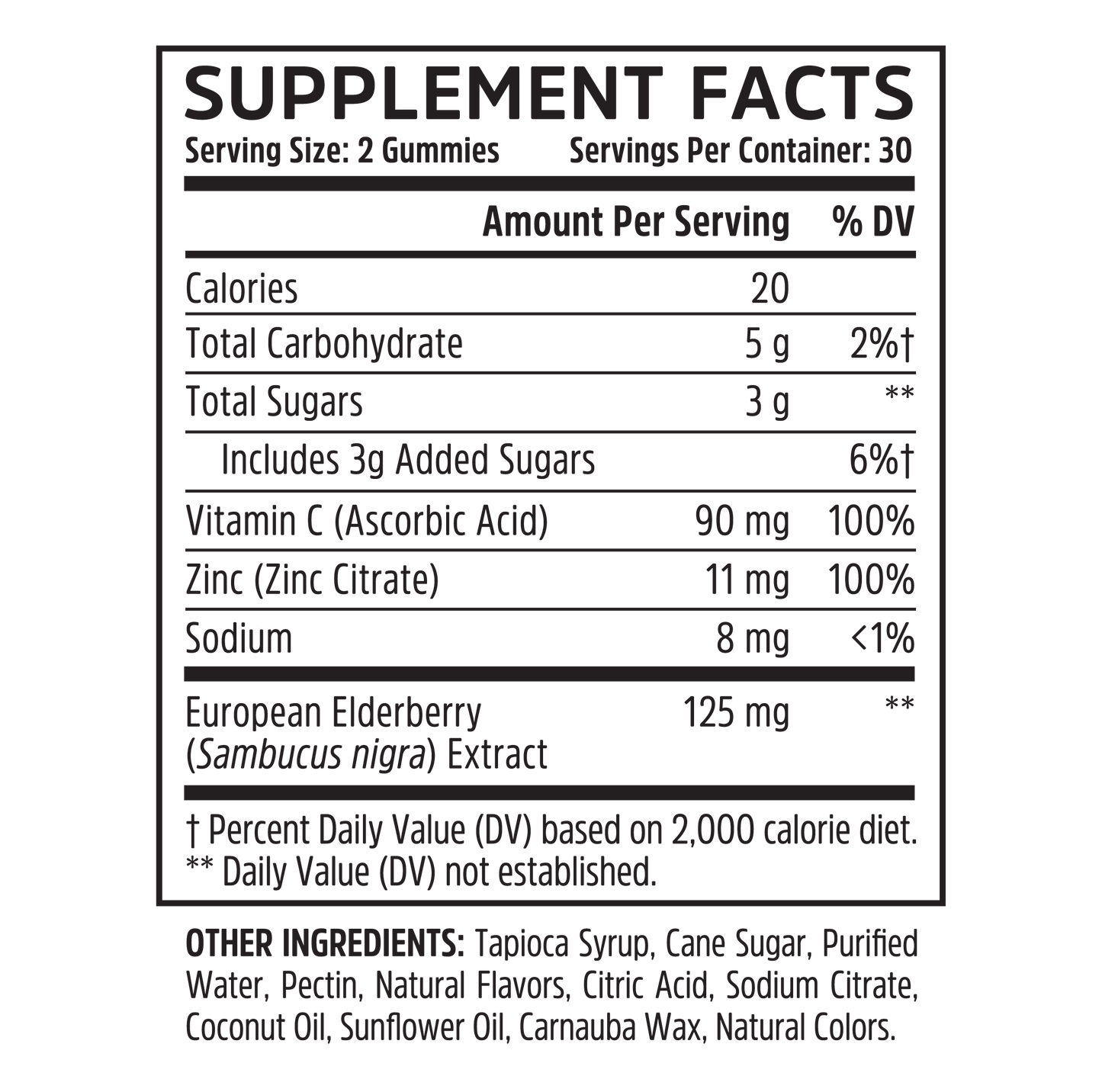 Zhou Nutrition Elder-Mune Elderberry Gummies