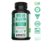 Zhou Nutrition Calm Now Supplement For Mood and Relaxation. Bottle side. Lab verified, good manufacturing practices, vegan, made with non-GMO ingredients, made in the USA with global ingredients.