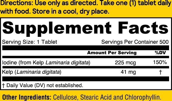 Icelandic Kelp 250 ct