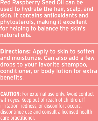 Pure Red Raspberry Seed Oil