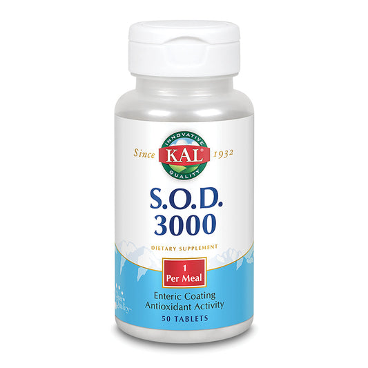 S.O.D. 3000 Superoxide Dismutase and Catalase Antioxidant Activity Enteric Coated for Maximum Assimilation Lab Verified 100 Tablets