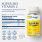 Solaray Super Bio Vitamin C 1000mg, Buffered, Time Release Capsules with Bioflavonoids, Two-Stage for High Absorption & All Day Immune Support, Vegan, 60 Day Guarantee, 30 Servings, 60 VegCaps