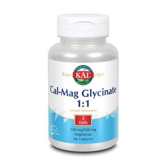 KAL Cal Mag Glycinate 1:1 500mg | 90ct