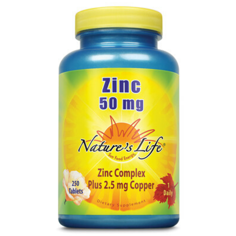 Nature's Life Zinc, 50 mg | 250 ct