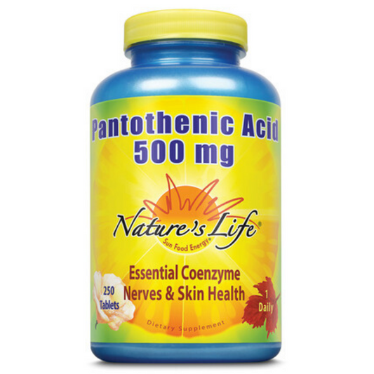 Nature's Life Pantothenic Acid, 500 mg | 250 ct