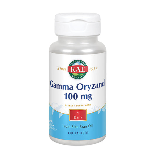 KAL Gamma Oryzanol 100 mg | Powerful Antioxidant for Healthy Aging, Exercise & Lipid Balance Support  | ActivTab Rapid Disintegration | 100 Tablets