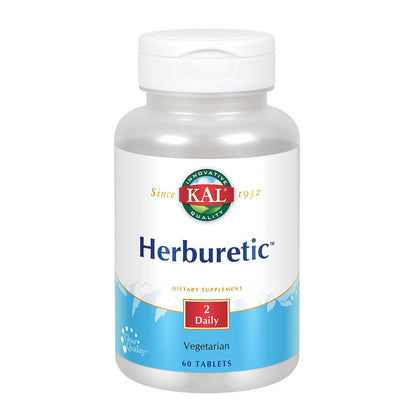 KAL Herburetic | Herbal Formula for Healthy Fluid Balance Support | Potassium, Parsley, Juniper Berry, Bromelain & More | Vegetarian | 60 Tablets