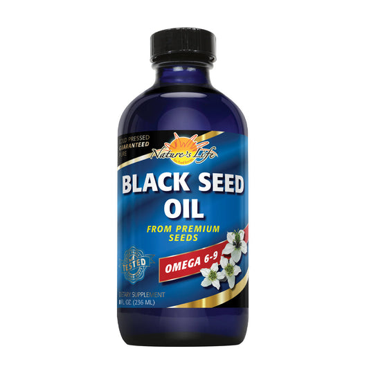 Nature's Life Black Seed Oil, Pure | Immune, Digestion & Heart Function Support | Hair & Skin Health | 8oz, 47 Serv.