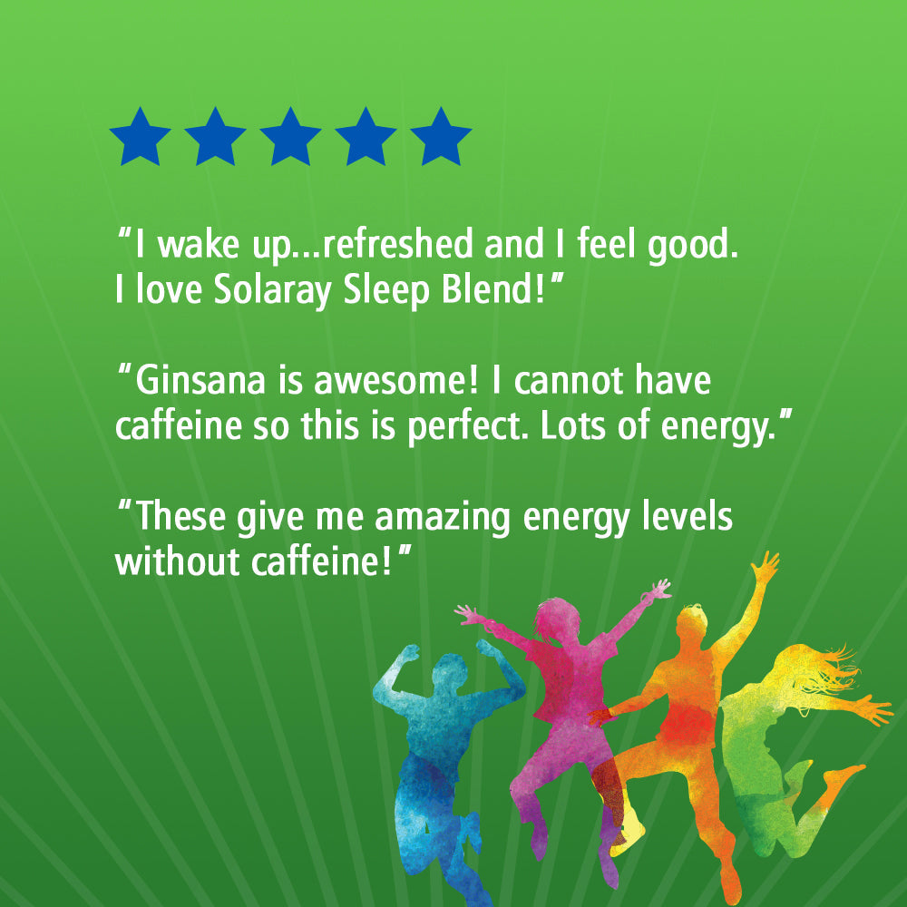 Solaray Sleep Blend SP-17 & Body Gold Ginsana Energy Bundle | Healthy Nighttime Sleep & Daytime Energy Support | 100 Sleep/30 Energy VegCaps