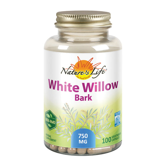 Nature's Life White Willow Bark | With Salicin for Healthy Joint & Muscle Function Support | Non-GMO| 100ct, 50 Serv.
