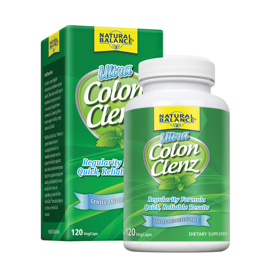 Natural Balance Ultra Colon Clenz Herbal Colon Cleanse & Detox Supplement Gentle & Dependable Overnight Formula  (120 CT)