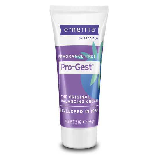Emerita Pro-Gest Balancing Cream, The Original Progesterone Cream for Optimal Balance at Midlife  (2 oz)