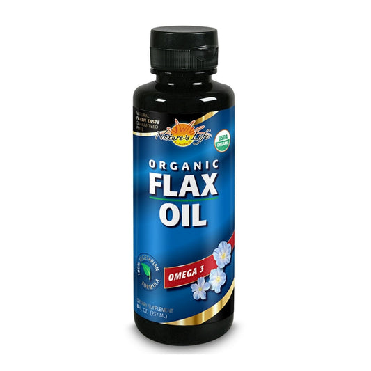 Nature's Life Flax Oil Organic, Natural (Btl-Plastic) | 13.75g 8oz