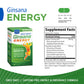BodyGold Ginsana Energy, Once Daily | Panax Ginseng Extract w/ Energizing Herbal Blend for Focus & Endurance | No Caffeine