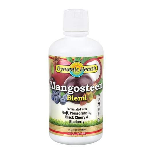 Dynamic Health Mangosteen Blend | With Pomegranate, Black Cherry and More | Vegetarian, No Gluten | 32oz, 32 Serv
