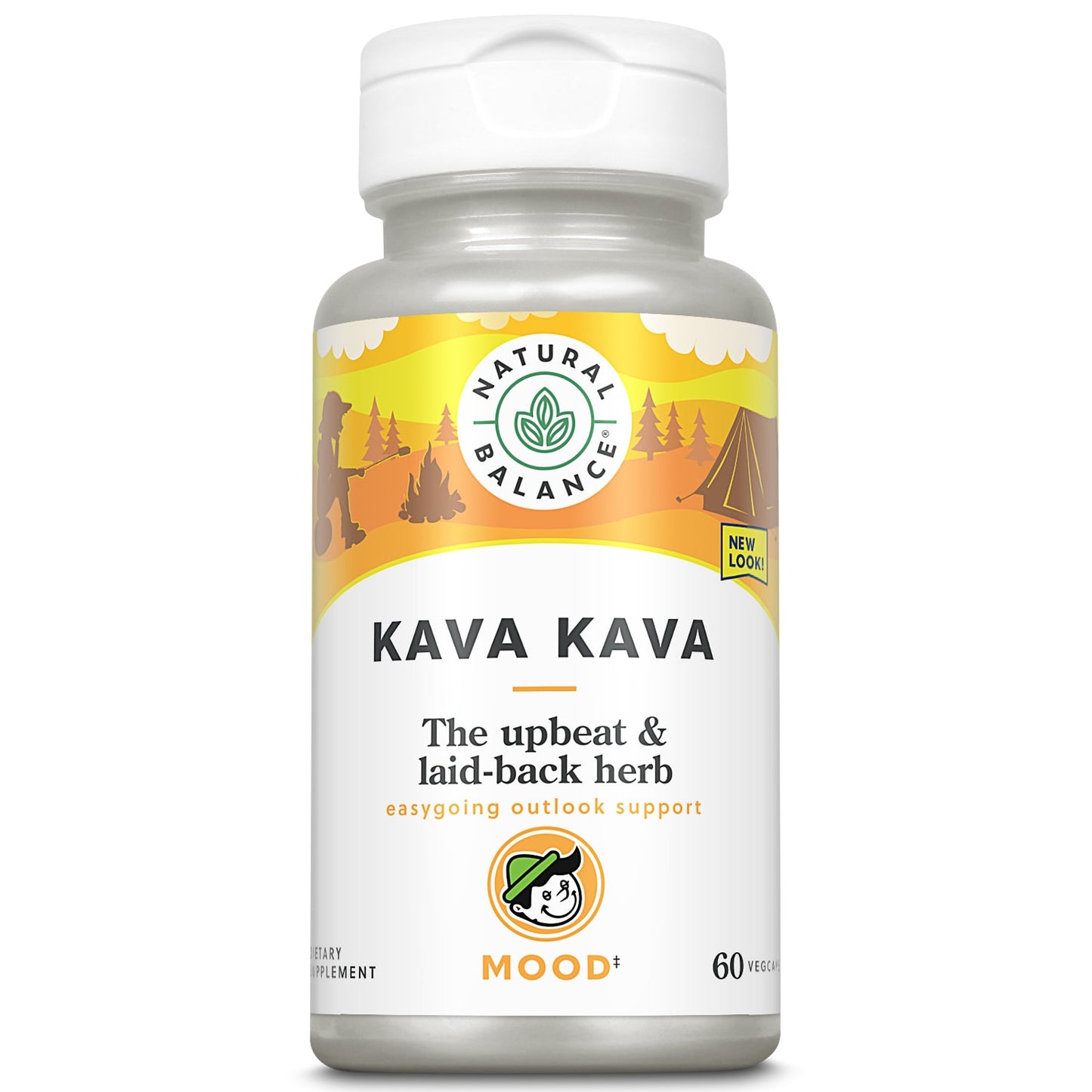 Natural Balance Kava Kava Root | Natural Supplement Helps Support Relaxation & Stress Reduction | 60 Veggie Capsules