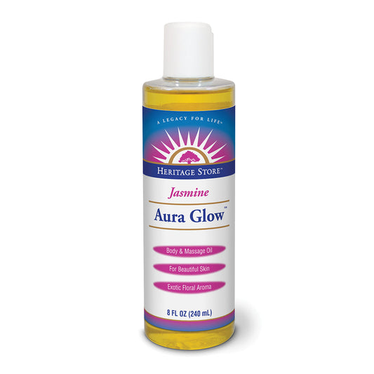 HERITAGE STORE Aura Glow, Oil, Jasmine (Btl-Plastic) 8oz