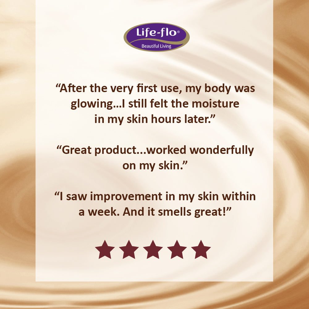 Life-Flo Pure Organic Body Butter | Face & Body Moisturizer for Dry Skin & Scalp, Heels, Elbows, Stretch Marks | 9oz (Cocoa Butter)