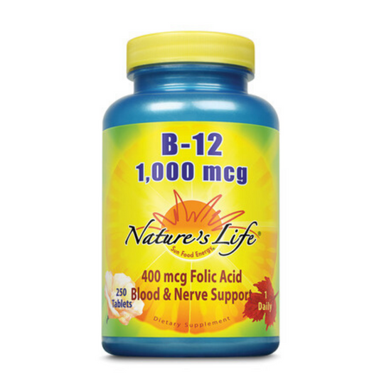 Nature's Life Vitamin B-12, 1,000 mcg | 250 ct