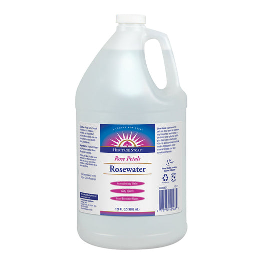 Heritage Store Rosewater, Hydrating Formula for Skin & Hair , No Dyes or Alcohol, Vegan