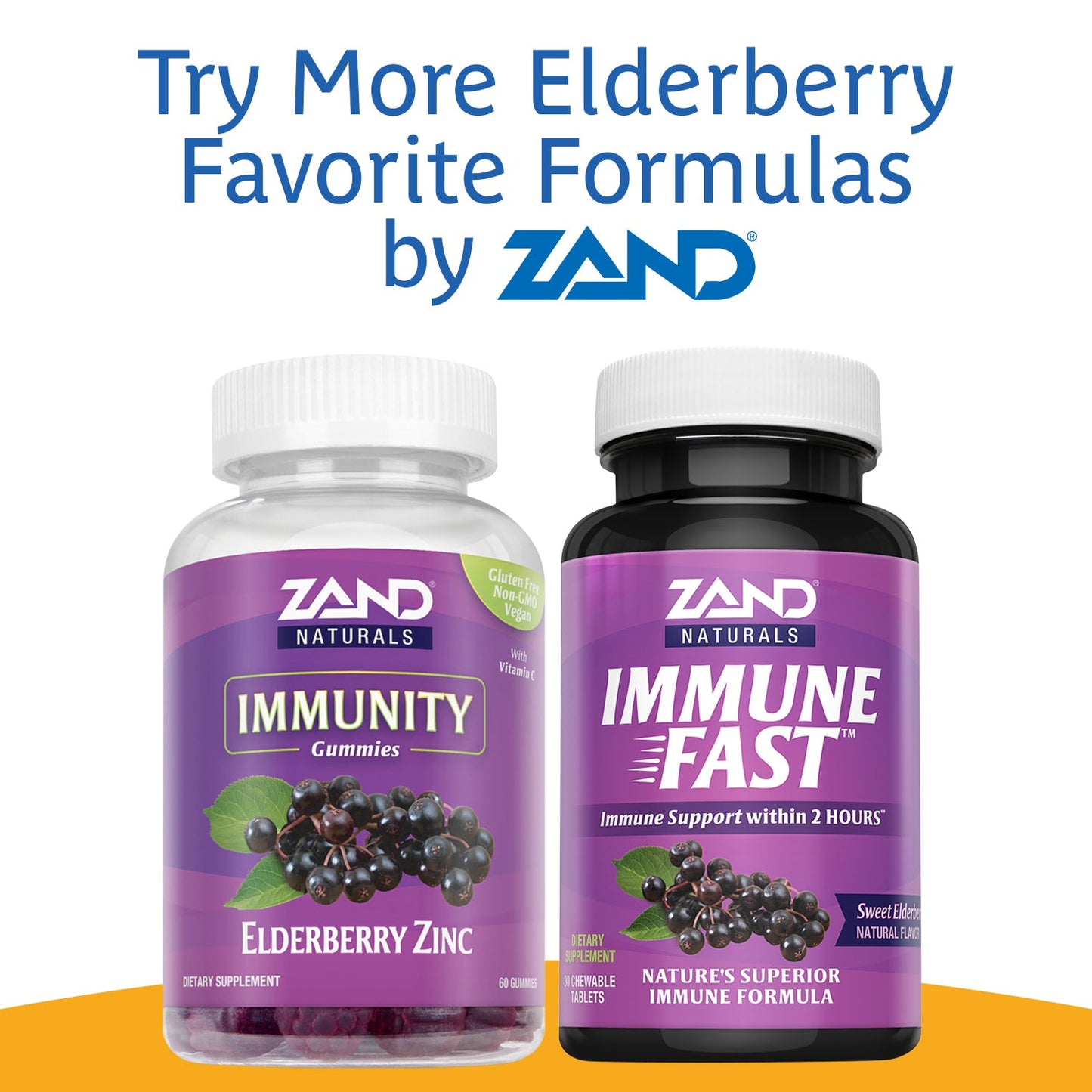 Zand Organic Elderberry Immunity Drink | Concentrated Healthy Immune System Function Support | Pack of Eight 10.8 FL OZ Bottles