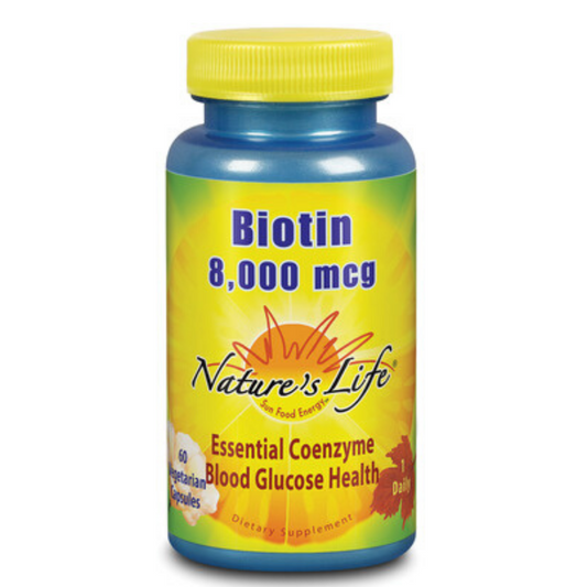 Nature's Life Biotin 8,000 mcg | 60 ct