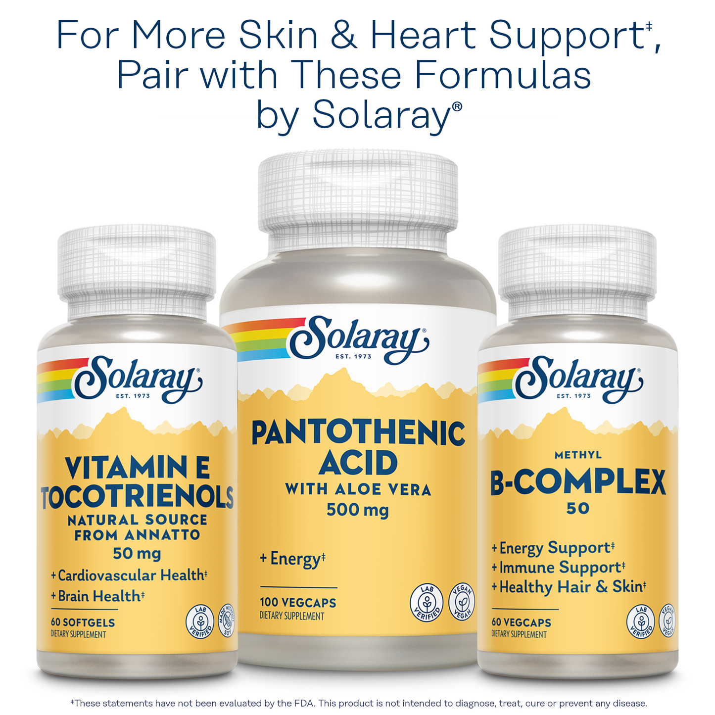 Solaray Bio Vitamin E with Selenium 400IU Healthy Cardiac Function, Antioxidant Activity & Skin Support High Absorption 120 Softgels