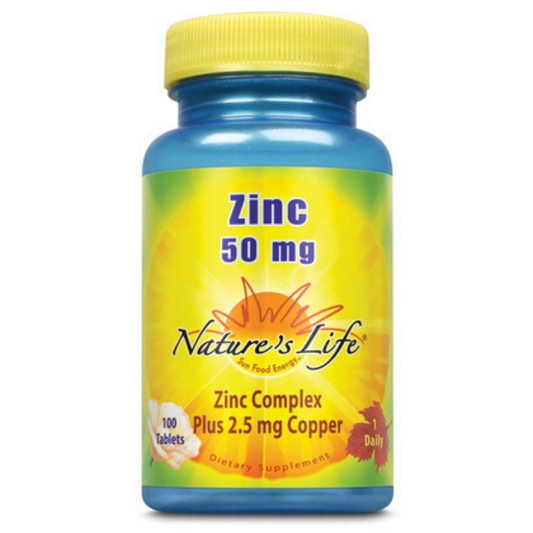 Nature's Life  Zinc, 50 mg | 100 ct