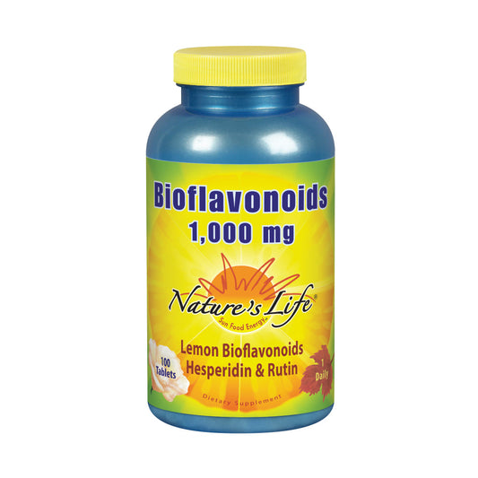 Nature's Life Lemon Bioflavonoids 1000 | Flavonoid Antioxidant Complex with Hesperidin and Rutin | 100 Tabs