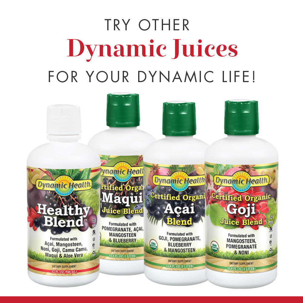 Dynamic Health Mangosteen Blend | With Pomegranate, Black Cherry and More | Vegetarian, No Gluten | 32oz, 32 Serv
