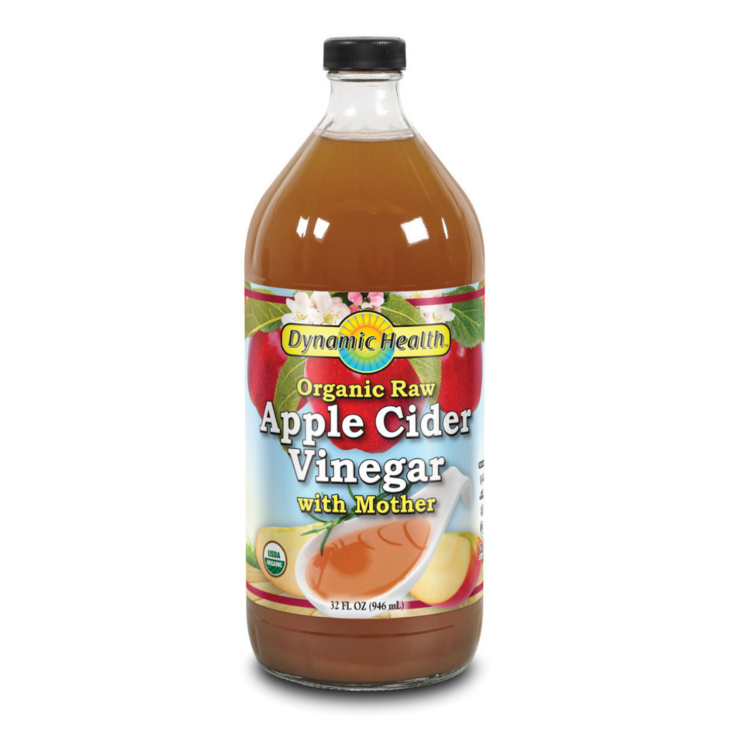 Dynamic Health  Apple Cider Vinegar w Mother Organic | 32 oz