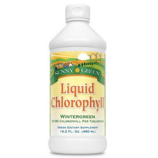SUNNY GREEN Chlorophyll, Liquid, Wintergreen (Btl-Plastic) | 16oz