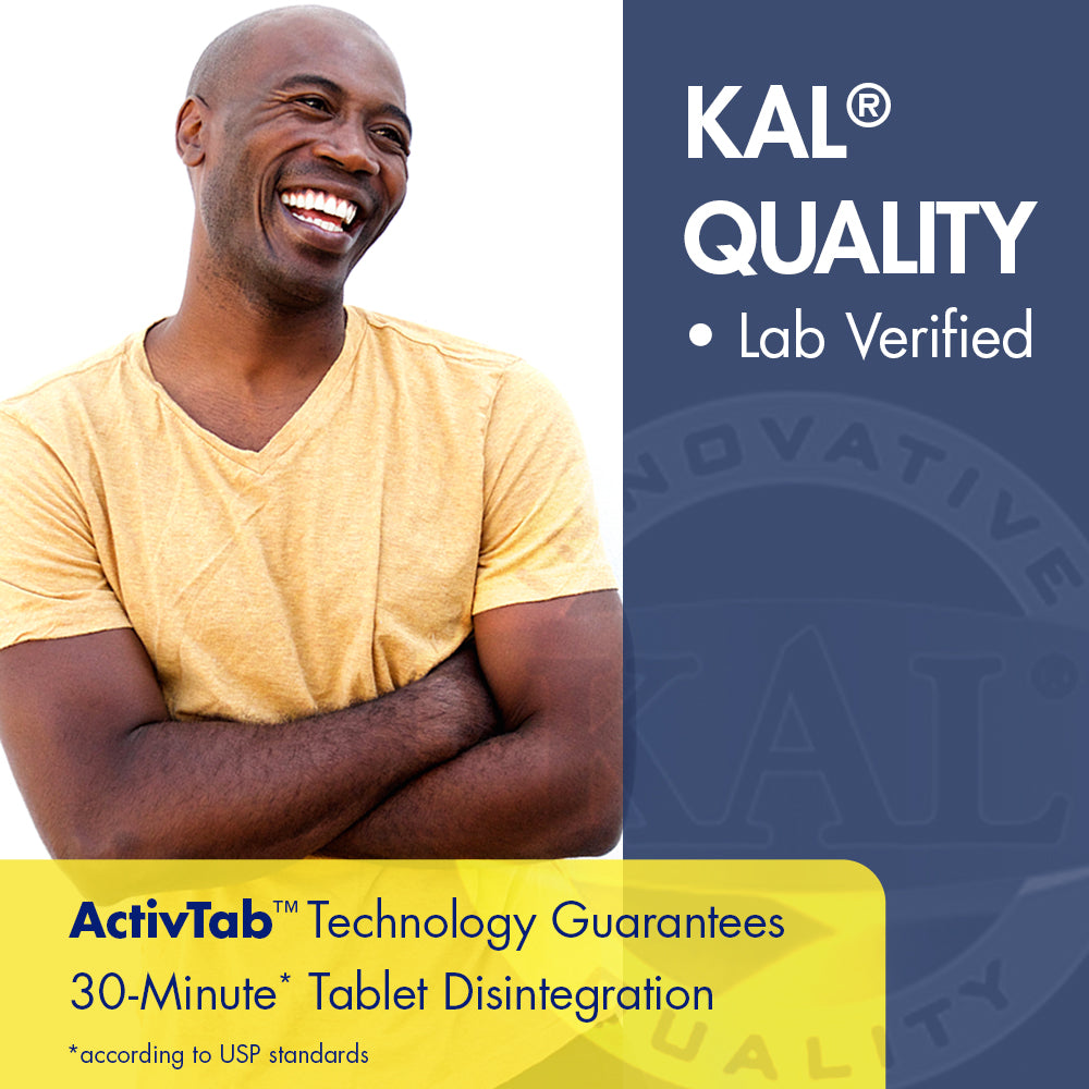 KAL L-Theanine 100 mg | Healthy Relaxation, Stress, Mood & Focus Support | Non-Drowsy Anti-Stress Formula | ActivTab Tech | Lab Verified | 30 Tablets